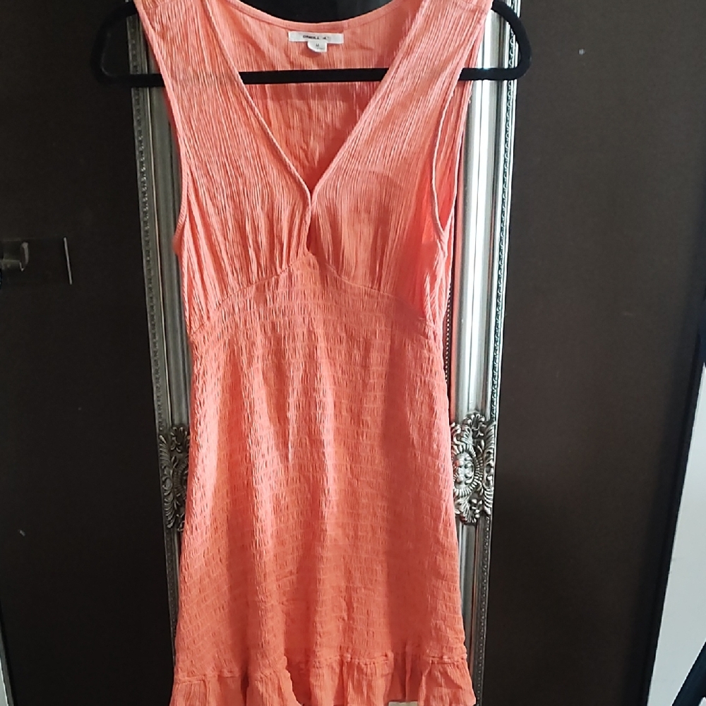 O'Neill Coral Textured Sleeveless V-Neck Midi Dress